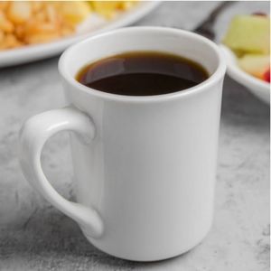 WORLD Bright White Porcelain Kona Mug set of 4